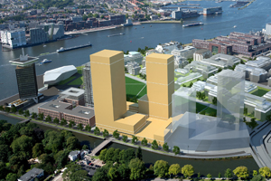 Skyline Amsterdam versterkt met congreshotel en woontoren